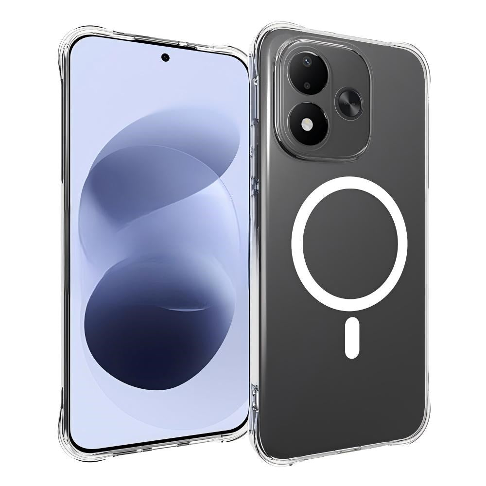 Xiaomi Redmi Note 17 (5G) EIDERWOOD Flexible Plastic Case with Shock-Absorbing Corners - MagSafe Compatible - Transparent