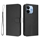 Xiaomi Redmi Note 17 Pro Max (5G) EIDERWOOD Faux Leather Flip Case with Strap - Black