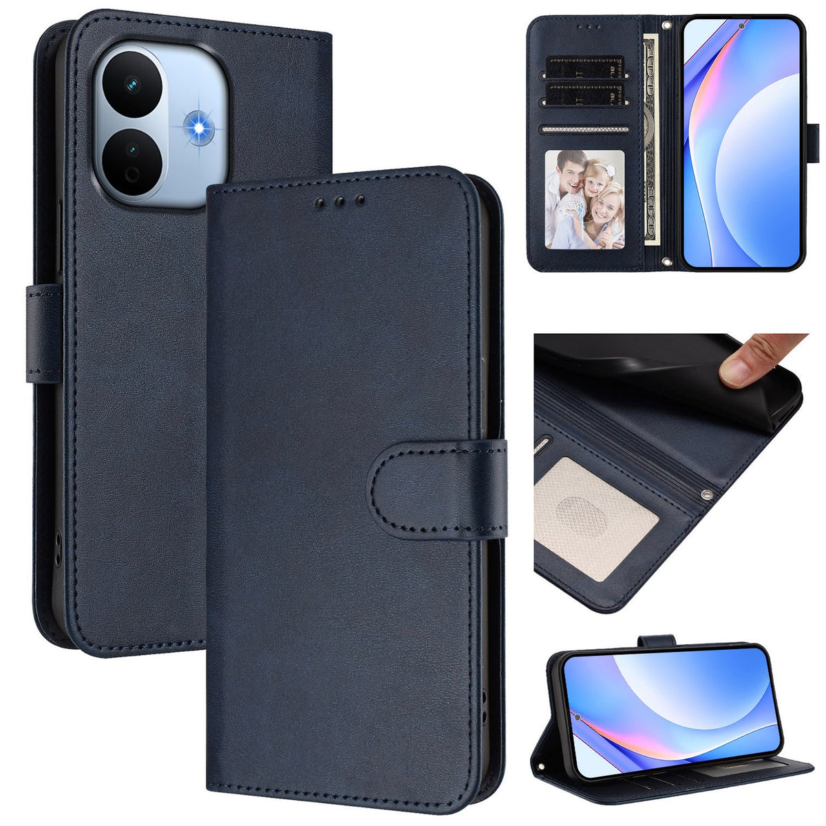 Xiaomi Redmi Note 17 Pro Max (5G) EIDERWOOD Faux Leather Flip Case with Strap - Blue
