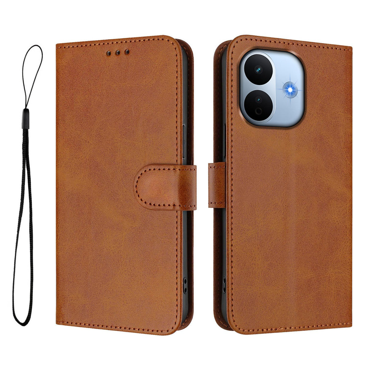 Xiaomi Redmi Note 17 Pro Max (5G) EIDERWOOD Faux Leather Flip Case with Strap - Brown