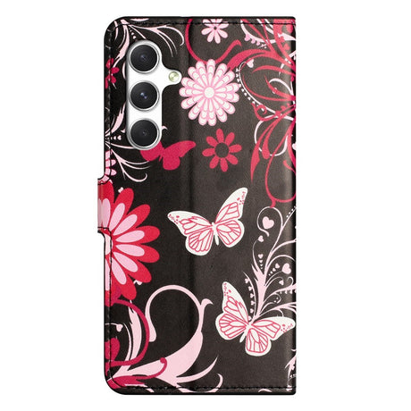 Samsung Galaxy S26 FE EIDERWOOD Flip Case with Wallet and Stand Function - Black / Butterflies