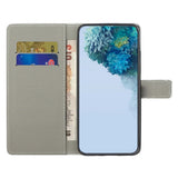 Samsung Galaxy S26 FE EIDERWOOD Flip Case with Wallet and Stand Function - White / Butterflies