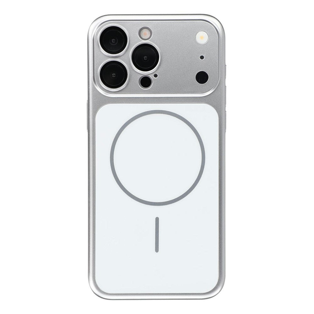 iPhone 15 Pro EIDERWOOD Hard Plastic Case w. Camera Protector - MagSafe Compatible - Silver