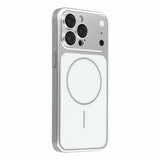 iPhone 15 Pro EIDERWOOD Hard Plastic Case w. Camera Protector - MagSafe Compatible - Silver