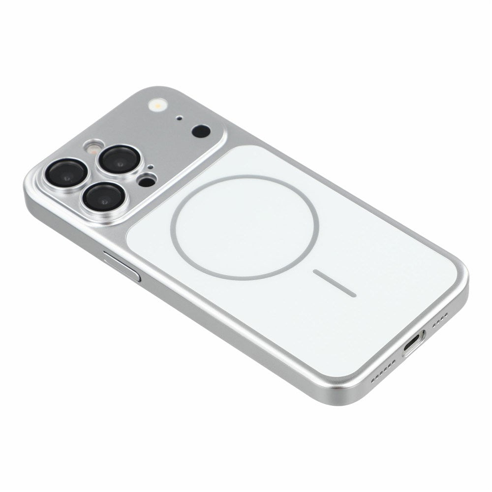 iPhone 15 Pro EIDERWOOD Hard Plastic Case w. Camera Protector - MagSafe Compatible - Silver