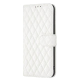 Google Pixel 11a EIDERWOOD Textured Faux Leather Flip Case with Card Holder & Stand Function - White