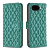 Google Pixel 11a EIDERWOOD Textured Faux Leather Flip Case with Card Holder & Stand Function - Green