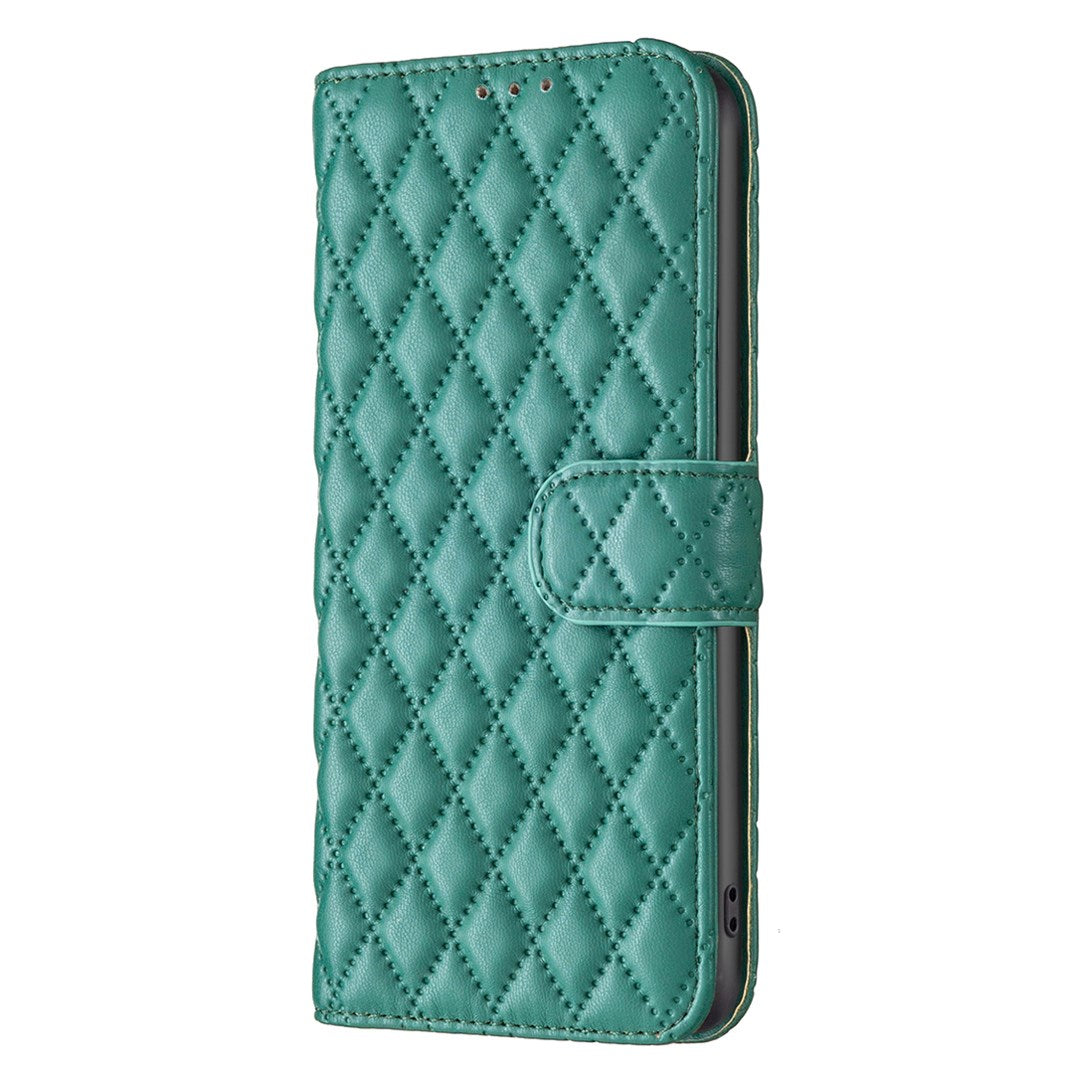 Google Pixel 11a EIDERWOOD Textured Faux Leather Flip Case with Card Holder & Stand Function - Green