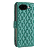 Google Pixel 11a EIDERWOOD Textured Faux Leather Flip Case with Card Holder & Stand Function - Green