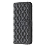 Google Pixel 11a EIDERWOOD Textured Faux Leather Flip Case with Card Holder & Stand Function - Black