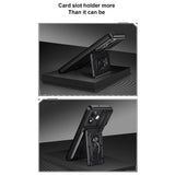 Xiaomi Redmi Note 17 (5G / 4G) EIDERWOOD Hybrid Rugged Case with Card Holder & Camera Slider - Black