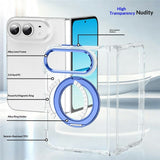 iPhone Fold EIDERWOOD Hybrid Case with Kickstand - MagSafe Compatible - Transparent / Black