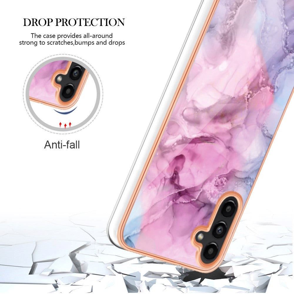 Samsung Galaxy A34 (5G) Plastic Case - Pink Marble