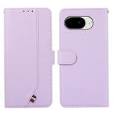 Google Pixel 11a EIDERWOOD Faux Leather Flip Case with RFID Blocking - Purple