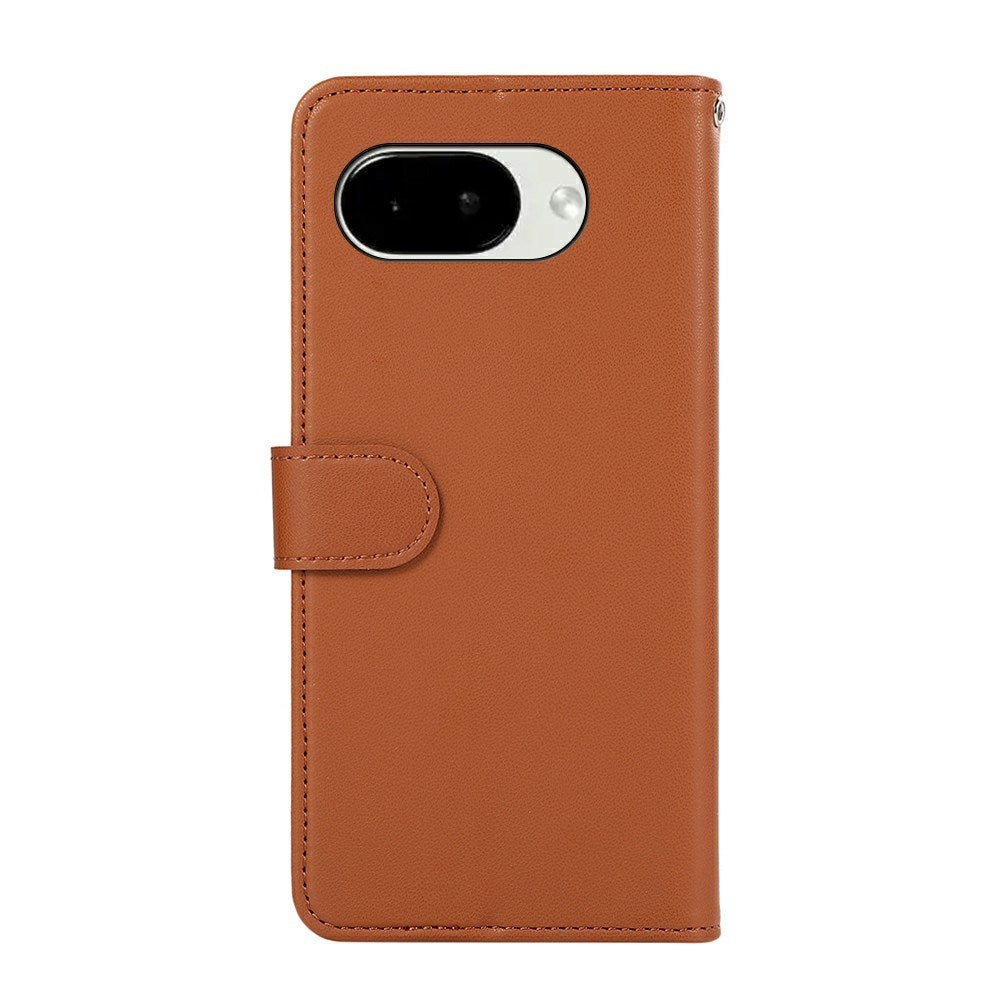 Google Pixel 11a EIDERWOOD Faux Leather Flip Case with RFID Blocking - Brown