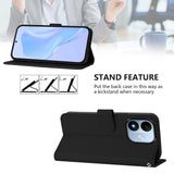 Xiaomi Redmi Note 17 (5G) EIDERWOOD Faux Leather Flip Case with Strap - Black