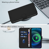 Xiaomi Redmi Note 17 (5G) EIDERWOOD Faux Leather Flip Case with Strap - Black