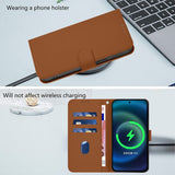 Xiaomi Redmi Note 17 (5G) EIDERWOOD Faux Leather Flip Case with Strap - Brown