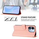 Xiaomi Redmi Note 17 (5G) EIDERWOOD Faux Leather Flip Case with Strap - Pink