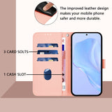 Xiaomi Redmi Note 17 (5G) EIDERWOOD Faux Leather Flip Case with Strap - Pink