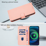 Xiaomi Redmi Note 17 (5G) EIDERWOOD Faux Leather Flip Case with Strap - Pink