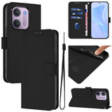 Xiaomi Redmi 17C (5G) EIDERWOOD Artificial Leather Flip Case with Strap - Black