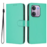 Xiaomi Redmi 17C (5G) EIDERWOOD Artificial Leather Flip Case with Strap - Turquoise