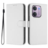 Xiaomi Redmi 17C (5G) EIDERWOOD Artificial Leather Flip Case with Strap - White