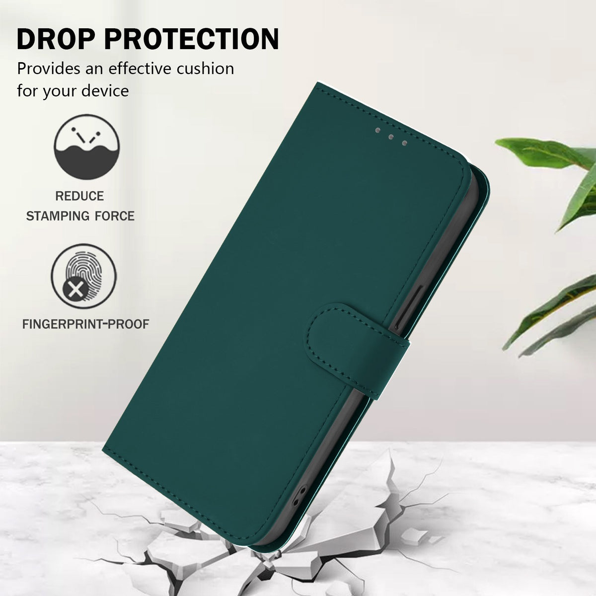 Xiaomi Redmi 17C (5G) EIDERWOOD Artificial Leather Flip Case with Strap - Green