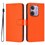 Xiaomi Redmi 17C (5G) EIDERWOOD Artificial Leather Flip Case with Strap - Orange