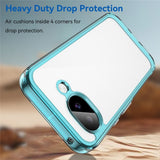 Google Pixel 11a EIDERWOOD Hybrid Plastic Case - Transparent / Blue