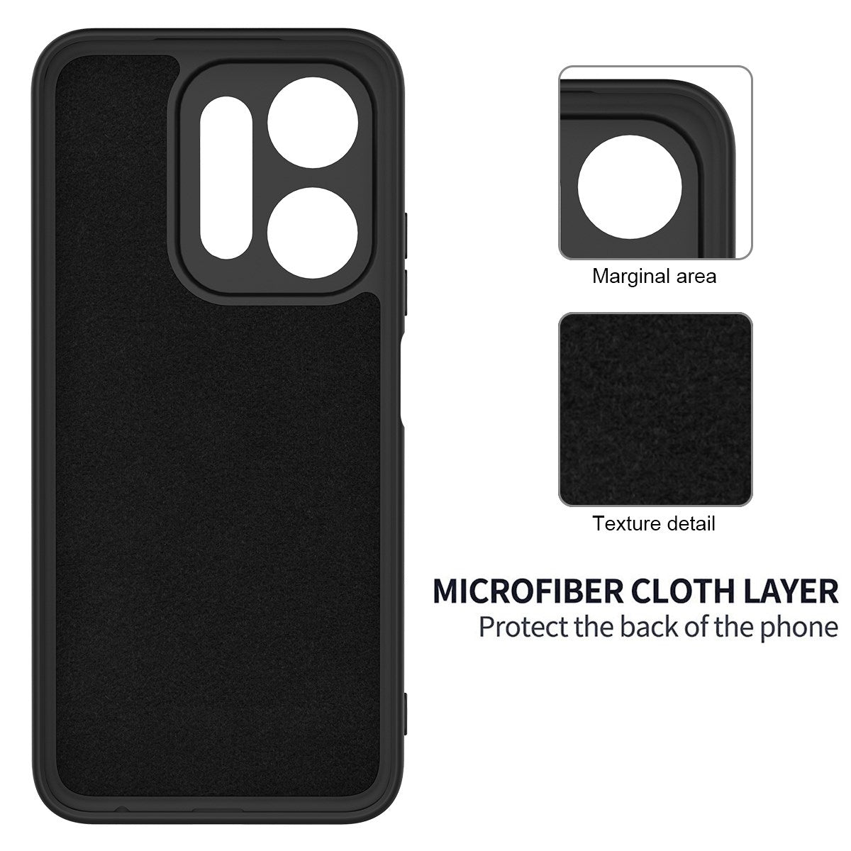 Xiaomi Redmi 17C (5G) EIDERWOOD Silicone Case w. Strap - Black