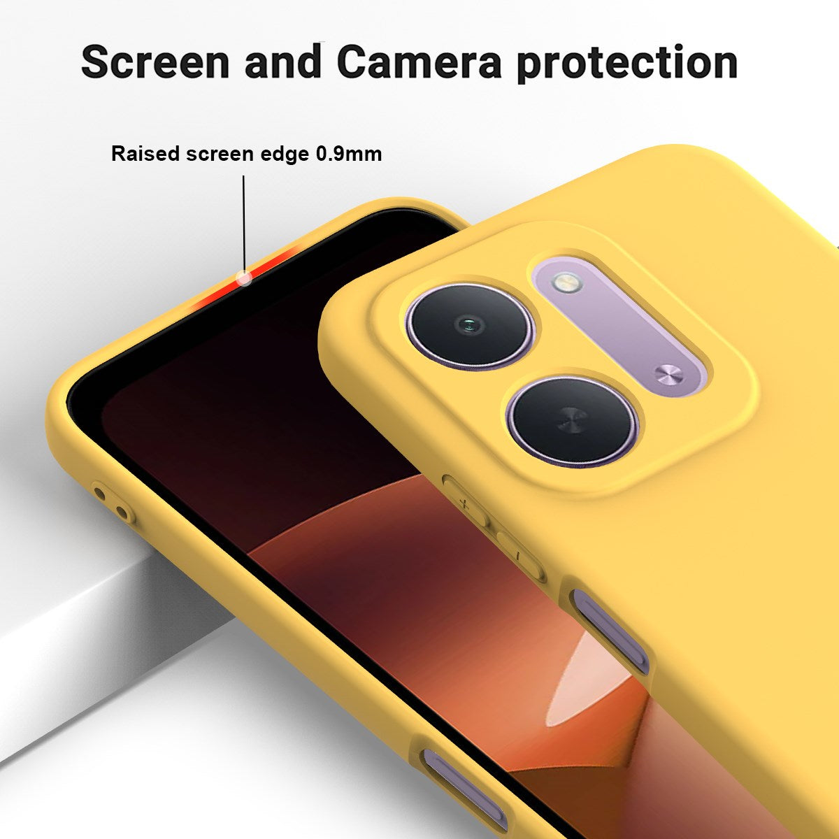 Xiaomi Redmi 17C (5G) EIDERWOOD Silicone Case w. Strap - Yellow