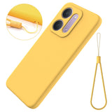 Xiaomi Redmi 17C (5G) EIDERWOOD Silicone Case w. Strap - Yellow