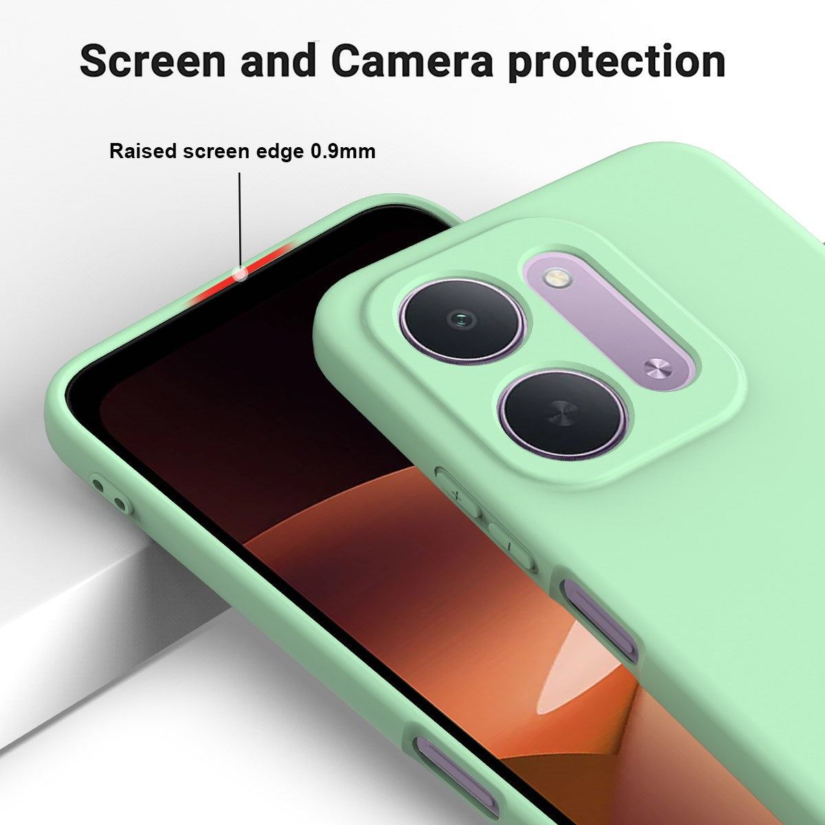 Xiaomi Redmi 17C (5G) EIDERWOOD Silicone Case w. Strap - Green