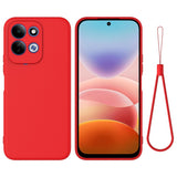 Xiaomi Redmi 17 (5G / 4G) EIDERWOOD Silicone Case W. Strap - Red