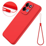 Xiaomi Redmi 17 (5G / 4G) EIDERWOOD Silicone Case W. Strap - Red