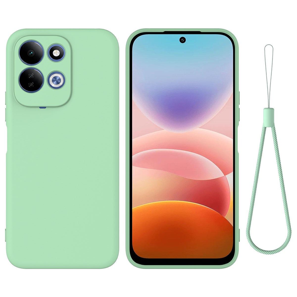 Xiaomi Redmi 17 (5G / 4G) EIDERWOOD Silicone Case W. Strap - Green