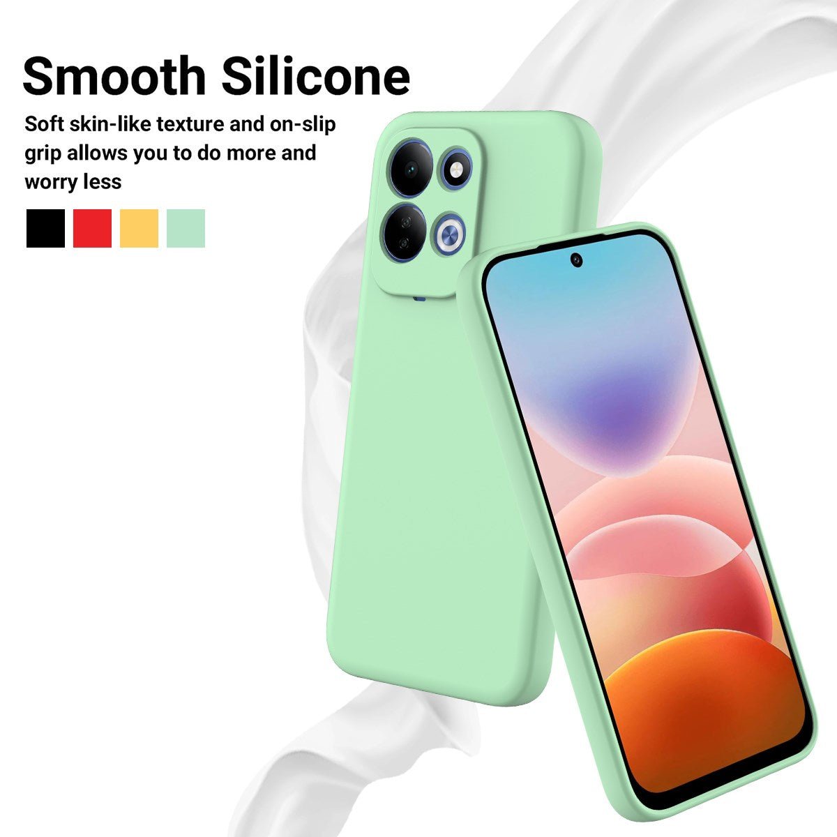 Xiaomi Redmi 17 (5G / 4G) EIDERWOOD Silicone Case W. Strap - Green