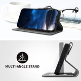 Xiaomi Redmi 17 (5G) / (4G) EIDERWOOD Artificial Leather Flip Case with Stand Function and Card Holder - Black
