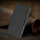Xiaomi Redmi 17 (5G) / (4G) EIDERWOOD Artificial Leather Flip Case with Stand Function and Card Holder - Black