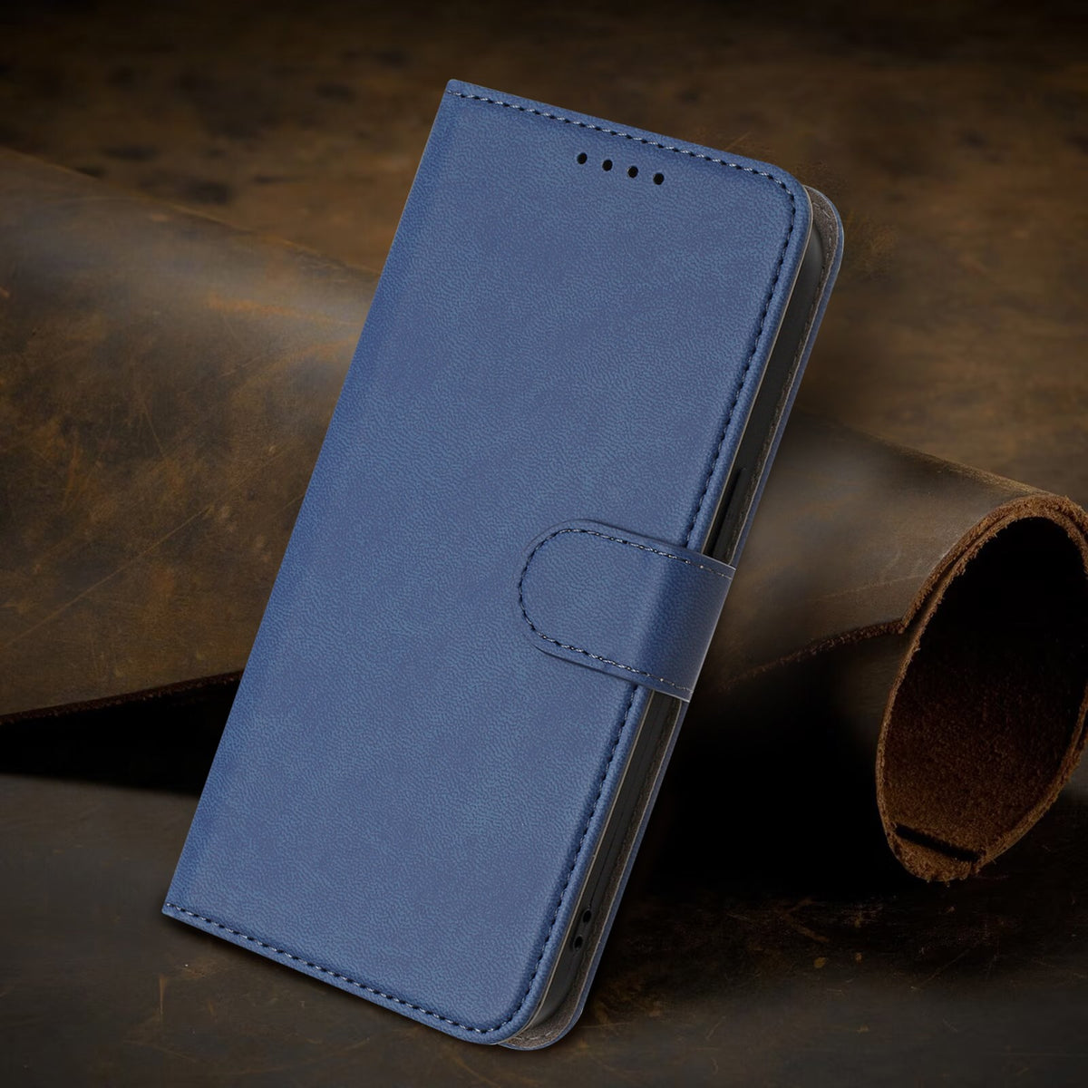 Xiaomi Redmi 17 (5G) / (4G) EIDERWOOD Artificial Leather Flip Case with Stand and Card Holder - Blue