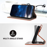 Xiaomi Redmi 17 (5G) / (4G) EIDERWOOD Artificial Leather Flip Case with Stand and Card Holder - Brown