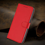 Xiaomi Redmi 17 (5G) / (4G) EIDERWOOD Artificial Leather Flip Case with Stand and Card Holder - Red
