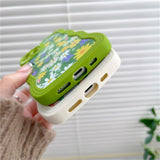 iPhone 14 Flexible Plastic Back Case - Flowery