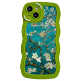 iPhone 14 Flexible Plastic Back Case - White Flowers