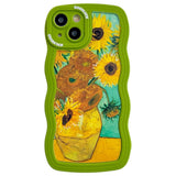 iPhone 14 Flexible Plastic Back Case - Sunflower