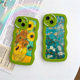 iPhone 14 Flexible Plastic Back Case - Sunflower