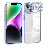 Iphone 14 Hybrid Plastic Case with Camera Protection - Blue