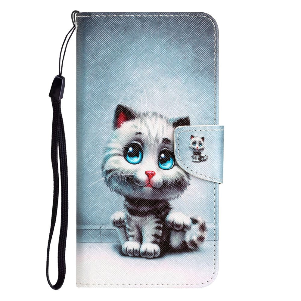 Samsung Galaxy A54 (5G) Leather Flip Case w. Wallet - Cute Cat